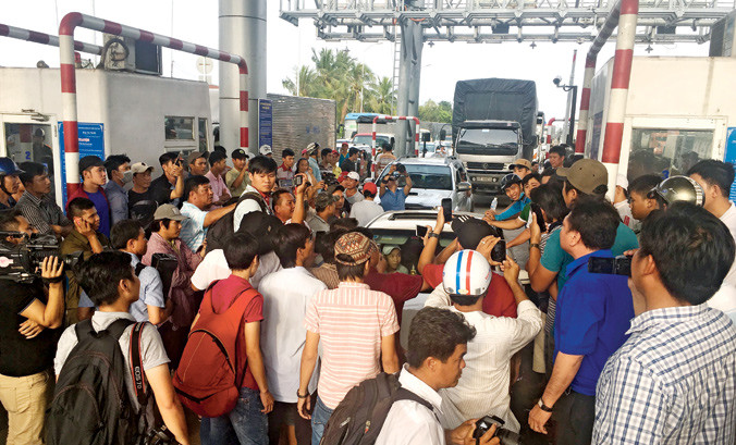 Điểm nóng Cai Lậy những ngày qua. Ảnh: PV.