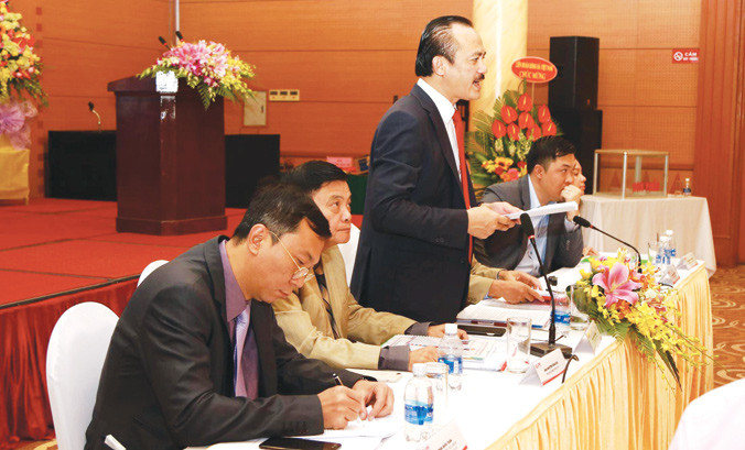 Nguyên Chủ tịch HĐQT VPF Võ Quốc Thắng nhanh chóng lên tiếng giải thích những thông tin gây hiểu lầm về sử dụng tài chính của công ty. Ảnh: VSI.