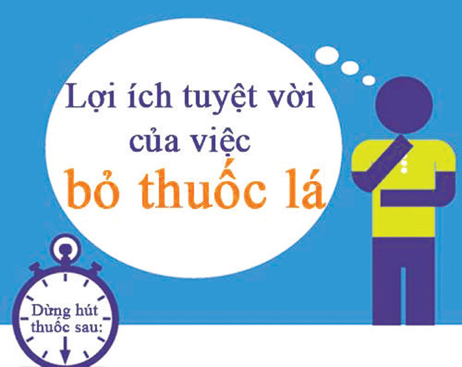 Bỏ thuốc lá sẽ đem lại những lợi ích tuyệt vời. 