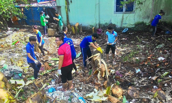 Công trình “Biến bãi rác thành vườn hoa” tại quận Thủ Đức.