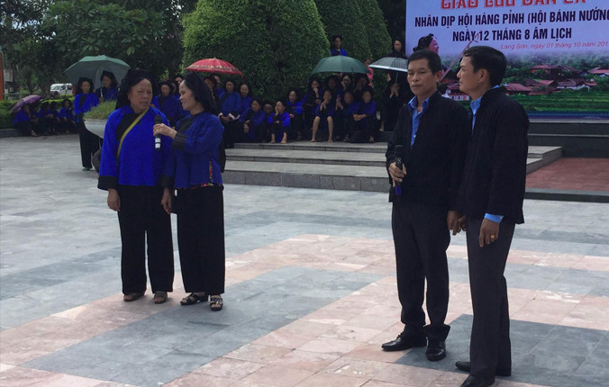 Hội “Háng Pỉnh” đậm đà bản sắc dân tộc xứ Lạng. Ảnh: Duy Chiến.