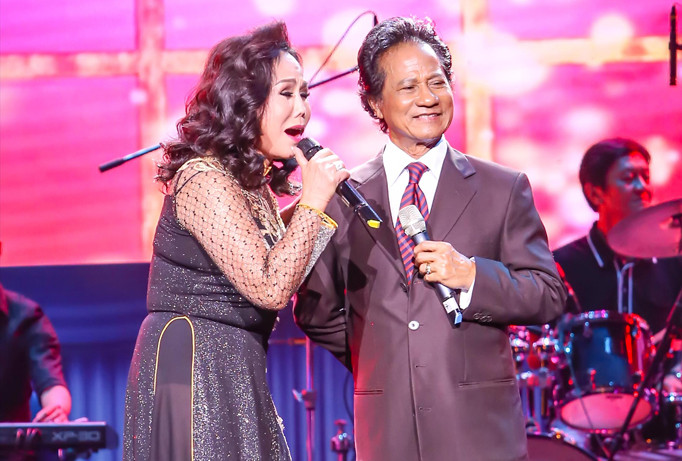 Sự tái hợp của Chế Linh và Thanh Tuyền làm thỏa mãn những khán giả khó tính nhất. Ảnh: Hải Bá.