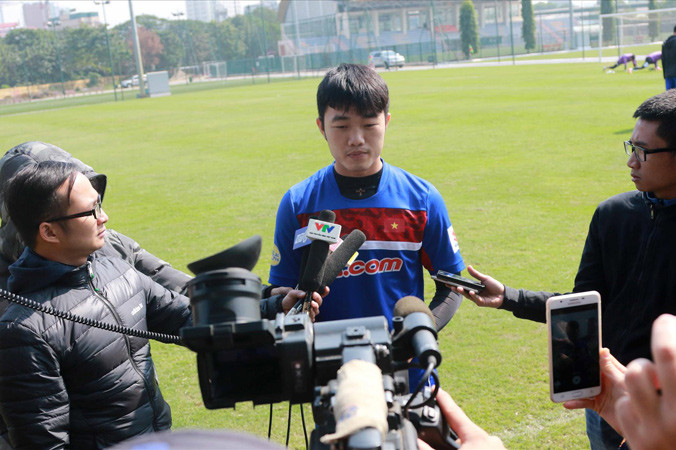 Xuân Trường chia sẻ muốn được trải nghiệm chơi bóng tại Thai-League, sau thời gian không thành công tại K-League. Ảnh: VSI.