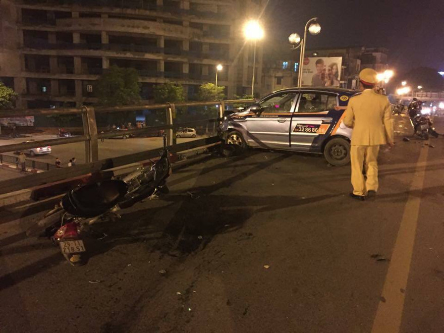 Hiện trường vụ tai nạn. Ảnh: Lê Dương