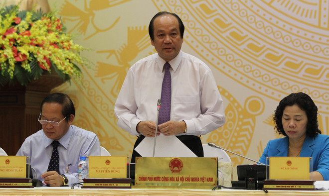 Bộ trưởng, Chủ nhiệm VPCP Mai Tiến Dũng cho biết, Chính phủ quyết tâm xây dựng một chính phủ trong sạch, liêm chính, nói không với tham nhũng, tiêu cực, lãng phí.