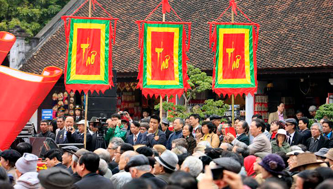 Hình ảnh tại Ngày Thơ ở Văn Miếu năm nay. Ảnh: Như Ý.