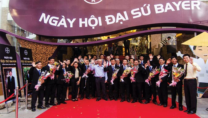 20 Đại sứ Bayer ngành cà phê tại Ngày hội Đại sứ Bayer ngành cà phê.