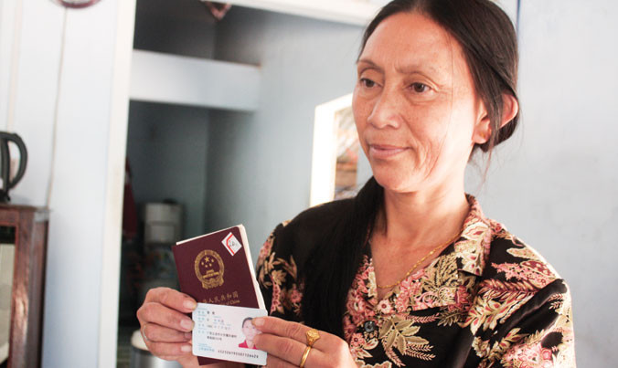 Chị Bậu nay đã mang quốc tịch Trung Quốc.