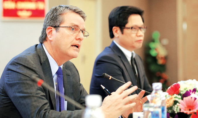 Tổng Giám đốc Tổ chức Thương mại Thế giới (WTO) ông Roberto Azevedo. Ảnh: Quốc Tuấn. 