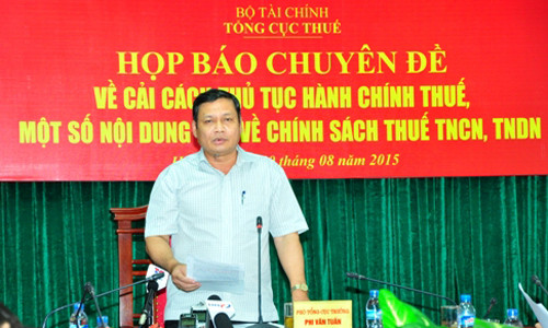Phó Tổng cục trưởng Tổng cục Thuế – Bộ Tài chính Phi Vân Tuấn