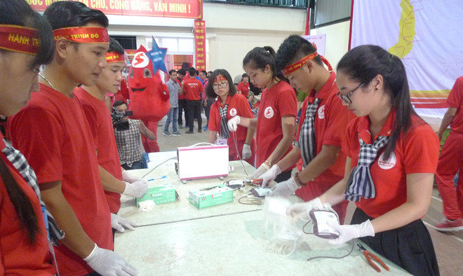 Hành trình đỏ ở Lạng Sơn. Ảnh: Duy Chiến.