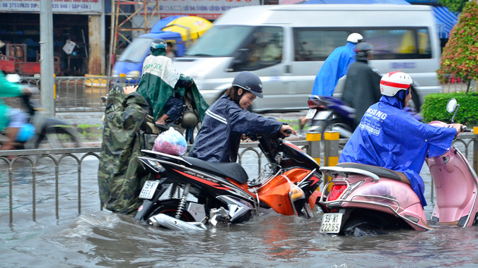 TPHCM bị ngập nặng cuối năm 2015.