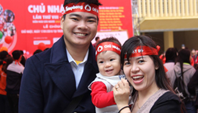 Bùi Hoàng Ly Ly và “một nửa” của mình, anh Nguyễn Văn Nguyên.