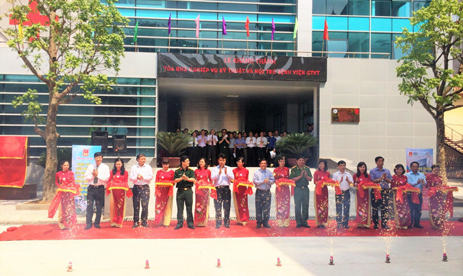 Lễ khánh thành tòa nhà Nghiệp vụ kỹ thuật và Nội trú Bệnh viện GTVT.