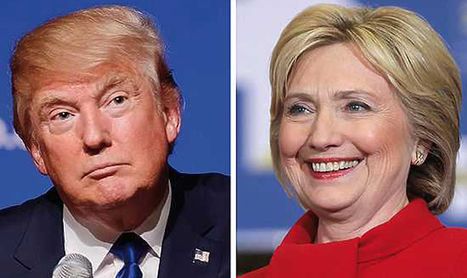 Quỹ tranh cử của ông Trump kém bà Hillary hàng chục lần
