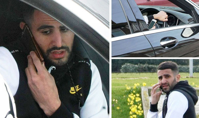 Riyah Mahrez phải trả giá vì coi thường luật giao thông.