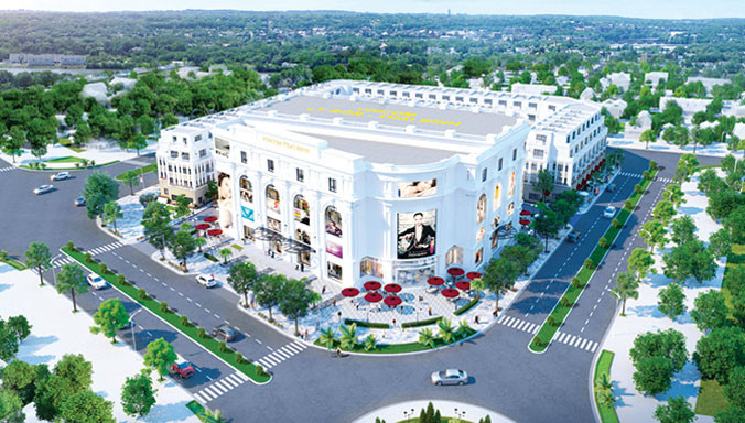 Phối cảnh tổ hợp TTTM Vincom Plaza Lý Bôn - Thái Bình.