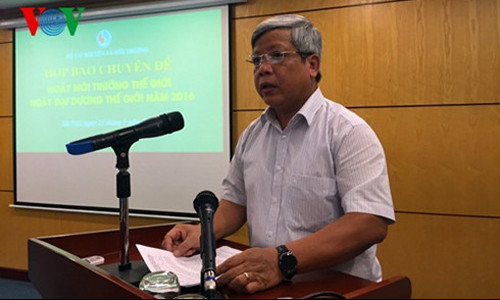 Thứ trưởng Bộ Tài nguyên và Môi trường Nguyễn Linh Ngọc. Ảnh: VOV 