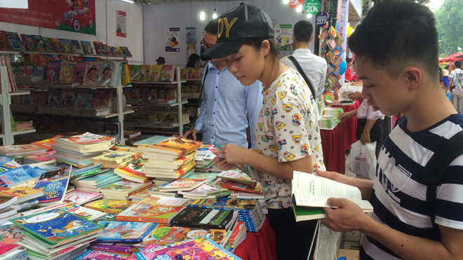 Một góc Hội sách Mùa thu, Hà Nội tháng 9/2016. Ảnh: Hoàng Hồng.