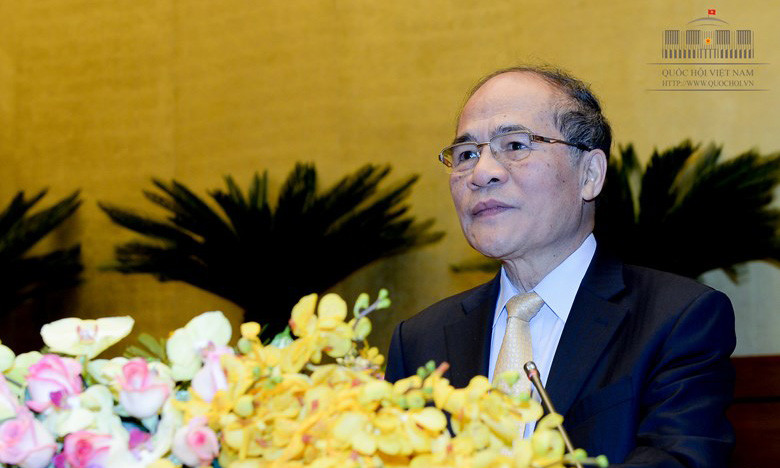Chủ tịch Quốc hội Nguyễn Sinh Hùng.