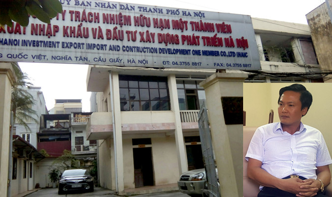 Trụ sở Cty HAIC trở thành tài sản góp vốn với Cty tư nhân (ảnh lớn); Ông Vũ Tiến Thành tại buổi làm việc với phóng viên (ảnh nhỏ). Ảnh: Minh Đức.