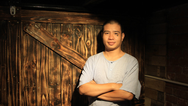 Nhà thơ chuyên viết về Hà Nội Từ Hồng Sơn. Ảnh: N.M.Hà.