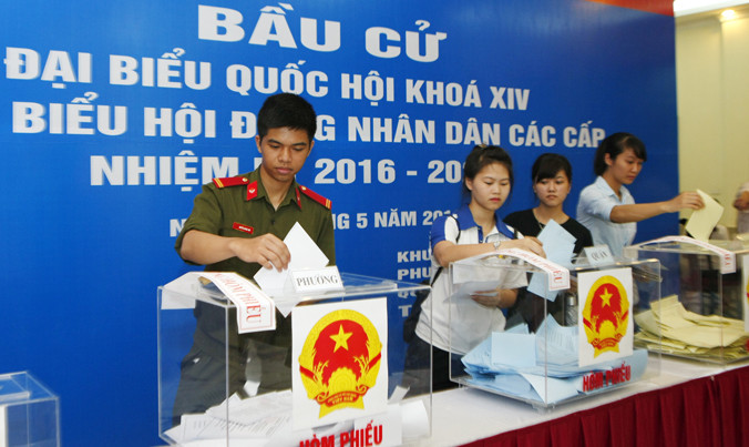 Một điểm bầu cử.