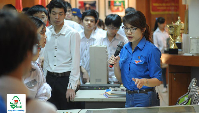 Đoàn trường ĐH Bách khoa Hà Nội phối hợp các nhà tuyển dụng tổ chức hội thảo định hướng nghề nghiệp và tạo cơ hội việc làm cho sinh viên.