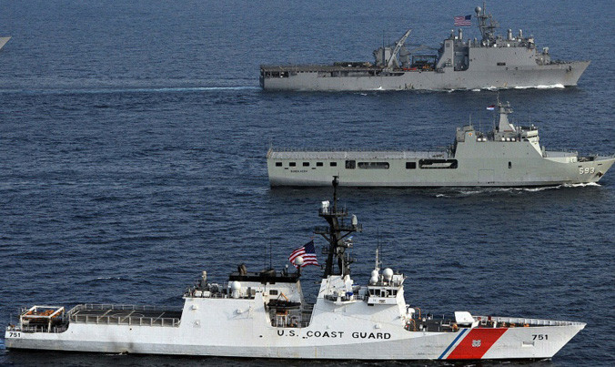 Các tàu Mỹ đã thực hiện nhiều chuyến tuần tra khẳng định tự do hàng hải trên biển Đông. Ảnh: National Interest.