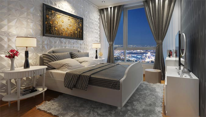 Căn hộ dịch vụ Landmark Plus được trang hoàng nội thất mang đẳng cấp 5 sao.