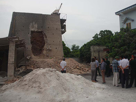 Sập lò vôi ở Hải Dương, 5 người chết