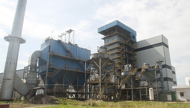 Nhà máy ngừng hoạt động.