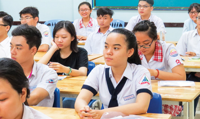Nếu được Bộ GD&ĐT đồng ý, có thể từ năm sau học sinh TPHCM sẽ không còn thi chung với cả nước. Ảnh: N.D.