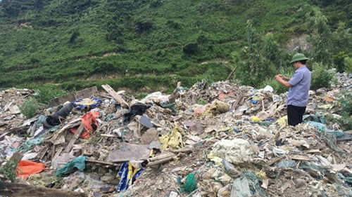 Rác thải của Formosa tại Kỳ Anh. Ảnh: CTV.