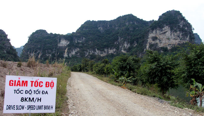 Điểm ghi hình King Kong 2 tại Ninh Bình. Ảnh: Minh Đức.