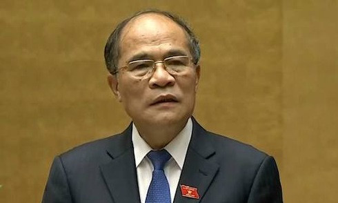 Chủ tịch Quốc hội Nguyễn Sinh Hùng.