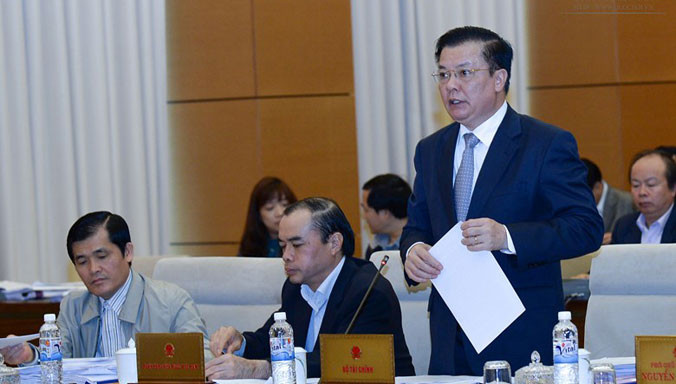 Bộ trưởng Bộ Tài chính Đinh Tiến Dũng. Ảnh: TV.