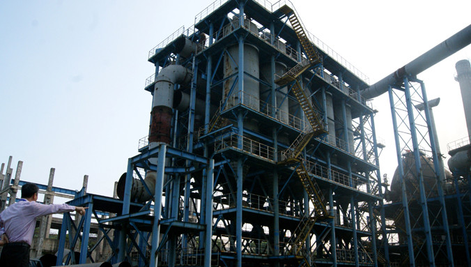 Dự án Gang thép Thái Nguyên giờ chỉ còn là đống sắt vụn. Ảnh: Hữu Việt.