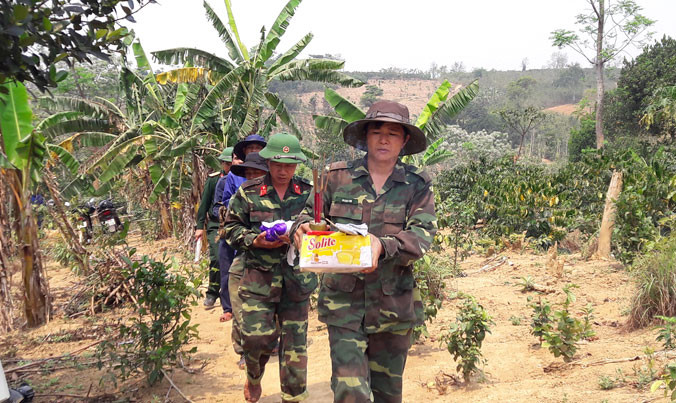 Tìm thấy 13 bộ hài cốt liệt sĩ ở Trường Sơn