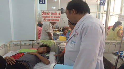 D. đang nằm điều trị tại khoa Chấn thương sọ não BV Chợ Rẫy. Ảnh: Thanh Huyền/ VietNamNet