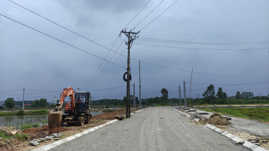 Nhiều Khu đất đã được quy hoạch, đấu giá tại huyện Quảng Xương, Nga Sơn nhưng bỏ trống. Ảnh: Hoàng Lam