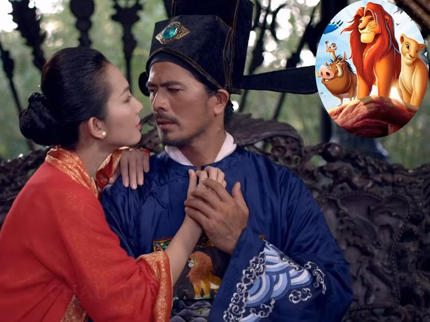 Được Bộ VH-TT&DL đặt hàng nhưng dự án cổ trang “Mỹ nhân” lại có “cục sạn” to tướng khi để diễn viên mặc trang phục in hình nhân vật Vua Sư Tử trong phim hoạt hình của Walt Disney