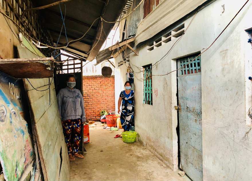 Khu nhà trọ của thương hồ chợ nổi Cái Răng