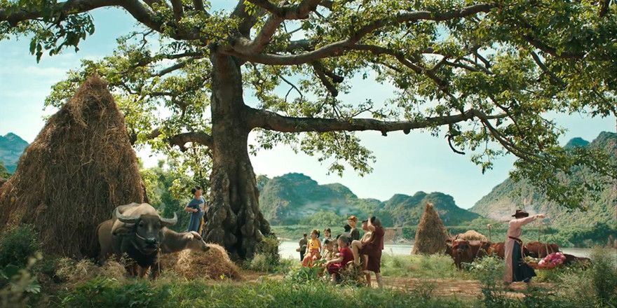 Khung cảnh làng quê cổ tích trong Trạng Tí