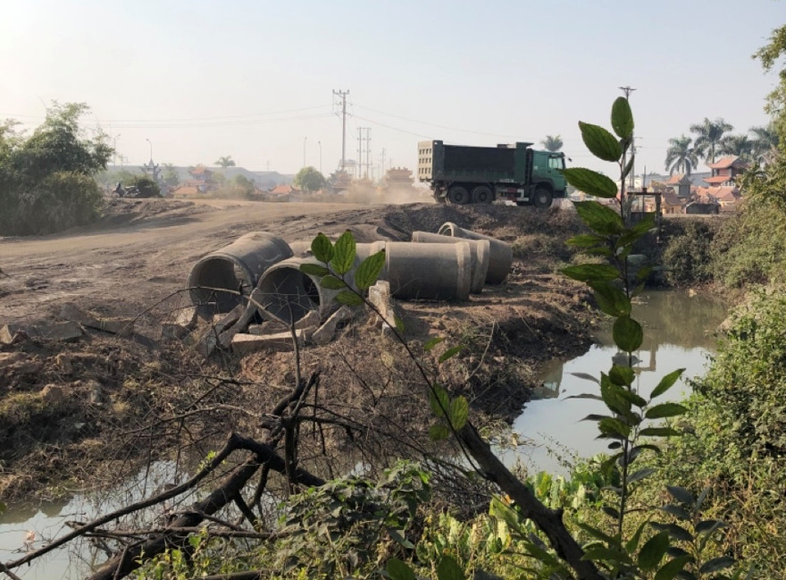 Dự án xây dựng cơ sở sửa chữa đóng mới phương tiện thủy và kinh doanh cầu cảng chưa được cấp phép nhưng liên tục có hoạt động khoan thăm dò, san lấp, đắp dốc đê…