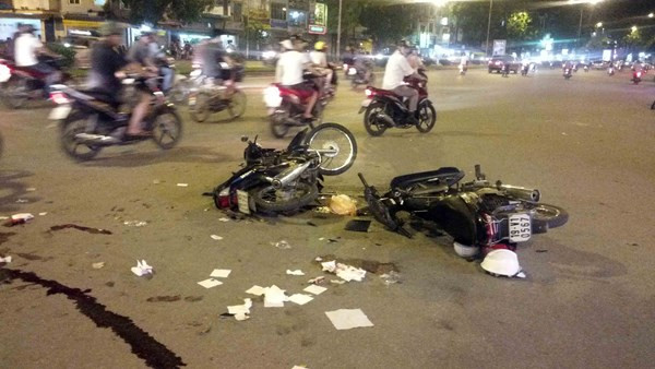 Hiện trường vụ tai nạn. Ảnh: Thanh Hà