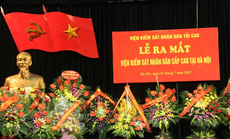 Lễ ra mắt được tổ chức long trọng tại trụ sở Viện KSND Tối cao. Ảnh: Bảo Thắng