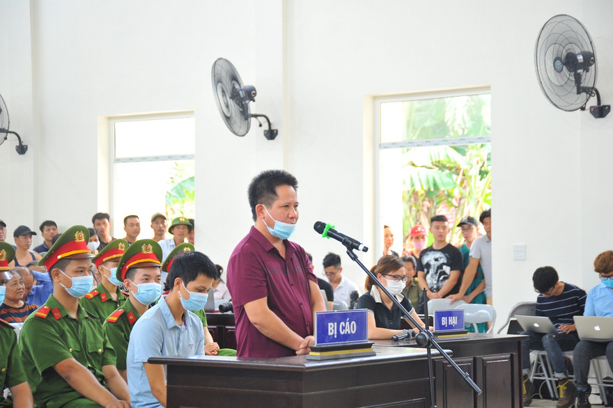 Bị cáo Thiện tại phiên tòa