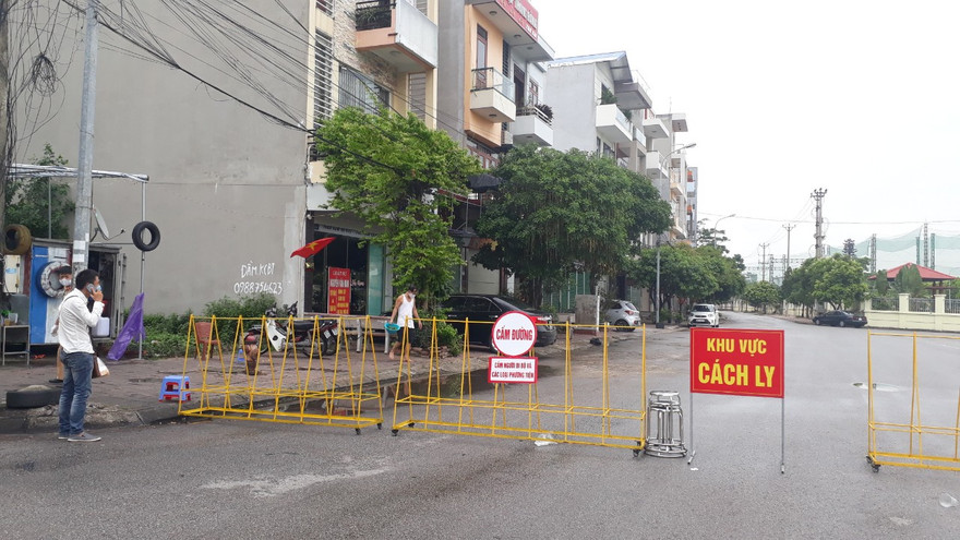 Thành phố Bắc Giang cách ly khu phố có liên quan đến ca bệnh