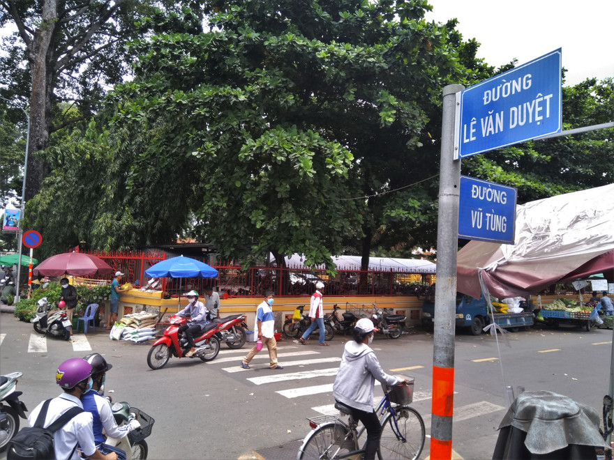 Đường Lê Văn Duyệt tháng 9/2020 